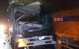 Xe tải tông nhau trên cao tốc TPHCM - Trung Lương, 2 người thương vong