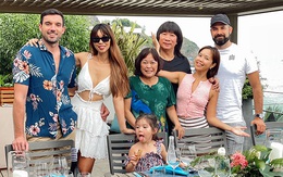 Gia đình siêu mẫu Hà Anh hạnh phúc vì có hai 'rể ngoại'