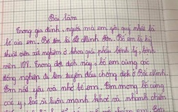 Bài văn tiểu học tả bố đang đi chống dịch ở Bắc Ninh khiến dân mạng rưng rưng: Nhanh chiến thắng dịch bệnh để sớm về với chúng con!