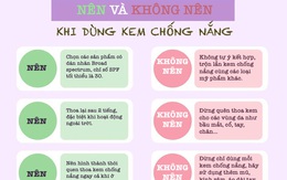 Nên và không nên khi dùng kem chống nắng