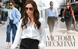 Học Victoria Beckham mix đồ công sở đơn giản nhưng đẳng cấp