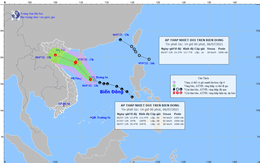 Thông tin về áp thấp nhiệt đới trên biển Đông gây mưa lớn cho miền Bắc từ ngày mai