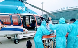 Hải Phòng đưa một ca bệnh nặng bằng trực thăng từ đảo Bạch Long Vỹ vào đất liền