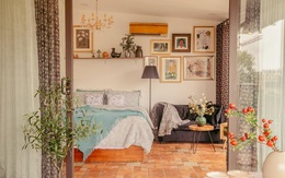 Căn phòng áp mái phủ sắc màu vintage, mở cửa là khoảng trời xanh ngát