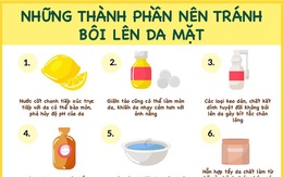 9 nguyên liệu sẵn có trong nhà nên ngừng bôi lên da