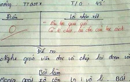 Học sinh viết đoạn văn bằng Tiếng Anh, cô giáo đọc xong cho ngay điểm 0