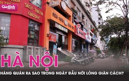 Hàng quán Hà Nội ra sao trong ngày đầu nới lỏng giãn cách?