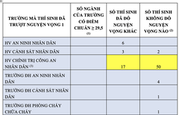 61 thí sinh đạt 29,5 điểm trượt tất cả các nguyện vọng vào đại học