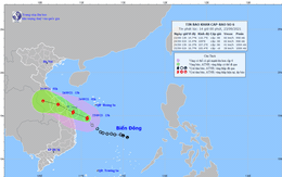 Thông tin khẩn cấp về cơn bão số 6 gây mưa rất to từ chiều nay
