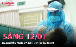 INFORGRAPHIC: Tình hình COVID-19 trên toàn quốc sáng 12/01