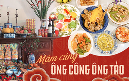 Cùng ngắm loạt mâm cơm cúng ông Công ông Táo đẹp mắt của hội chị em đảm đang