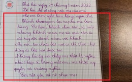 Bài văn miêu tả công việc của học sinh lớp 2 gây 'sốc', mẹ đọc xong cũng 'ngại chín mặt'