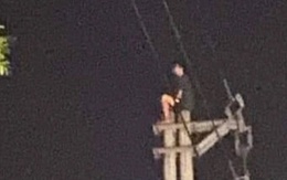 Cứu người đàn ông trên đỉnh cột điện, nhiều phường cắt điện khẩn cấp