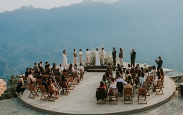 Đám cưới ở nơi cao 1600m so với mực nước biển lộng lẫy và thanh lịch trong ánh hoàng hôn tại Sapa