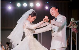 Chồng MC nổi tiếng khiêu vũ cùng hoa hậu Ngân Anh trong đám cưới