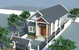 Nhà cấp 4 mái Thái 5x20 sang, xịn, đẹp không kém biệt thự