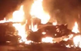 Bình Dương: Xe cháy dữ dội, nam thanh niên nguy kịch trước hôn lễ