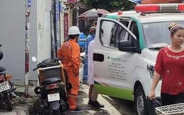 Nổ điện khi kéo dây cáp trên đường, một người bị thương