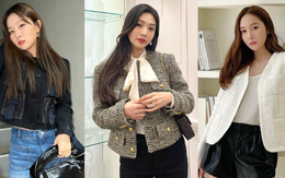 Sao Hàn có vô vàn cách diện áo tweed sành điệu, chị em học theo không sợ mặc xấu