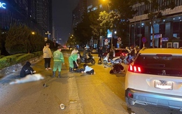 Hà Nội: Nữ tài xế lao xe vào 3 người đi bộ, 1 nạn nhân nhập viện