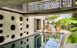 Thiên đường bên trong ngôi nhà nhìn như khối bê-tông siêu to, khổng lồ
