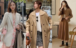 12 cách kết hợp váy và áo khoác ấm áp, xinh lung linh để chị em đi du xuân