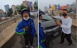 Nam shipper va chạm móp xe Camry trên cầu vượt: Thái độ gây tranh cãi