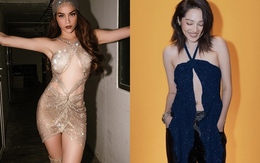 Hà Hồ, Bảo Anh nóng bỏng áo dây xẻ ngực