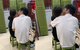Xôn xao clip đôi bạn trẻ ôm hôn nhau không rời ngay giữa quán ăn khiến những người xung quanh "nóng mắt"