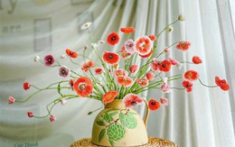 Chị em rộ mốt chơi hoa poppy kiều diễm, chưa tới 200k là được bình hoa đẹp "ngây ngất"