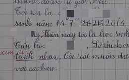 Học sinh lớp 2 viết 3 câu giới thiệu bản thân, cô giáo đọc đến sở thích mà toát "mồ hôi"