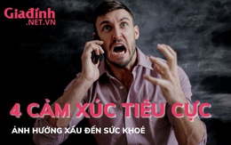 4 cảm xúc tiêu cực ảnh hưởng xấu đến sức khoẻ cần tránh