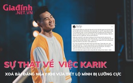 Sự thật về việc Karik xoá bài đăng ngay sau khi tiết lộ mình bị rối loạn lưỡng cực