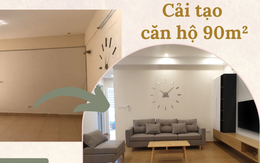 Căn hộ 90m² sở hữu vẻ đẹp đơn giản nhưng vô cùng ấn tượng sau khi cải tạo với chi phí 450 triệu tại Hà Nội