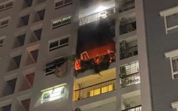 Cháy căn hộ chung cư ở TPHCM, 2 người tử vong dưới đất