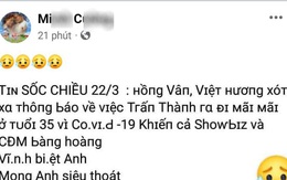 Xử lý tài khoản Facebook đăng "tin sốc" về nghệ sĩ Trấn Thành