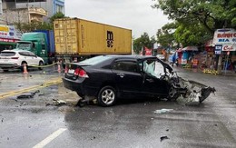 Tai nạn thương tâm: Tài xế ô tô 5 chỗ tử vong sau khi va chạm với xe đầu kéo 