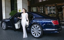 Lý Thuỳ Chang - Bà xã Chi Bảo đi Bentley hơn 20 tỷ đồng dự sự kiện