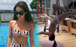 Con gái nhà siêu giàu vẫn tiết kiệm, tập gym ở nhà theo các clip miễn phí trên mạng