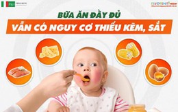 Cảnh báo: Dù ăn uống đầy đủ nhưng trẻ vẫn có nguy cơ thiếu kẽm, sắt!