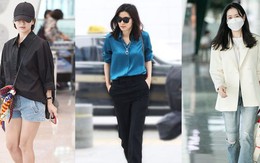 Style sân bay của tường thành nhan sắc Hàn: Song Hye Kyo lép vế hoàn toàn trước "mợ chảnh"