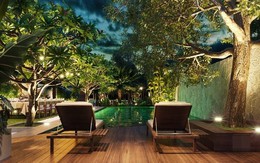 Ngôi nhà ở Bình Dương đẹp hút mắt, bể bơi trong veo bên vườn cây rì rào