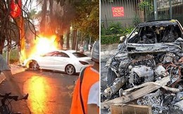 Xe Mercedes bị cháy rụi ở hồ Tây có khôi phục được không?
