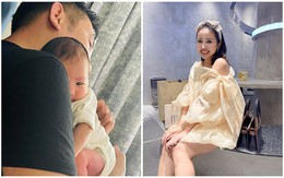 MC Vân Hugo lần đầu khoe ảnh cận mặt con gái mới sinh: Giống bố y chang, nhất là tai và cằm