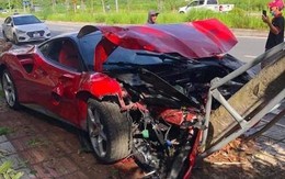 Vụ siêu xe Ferrari 488 nát đầu, tông đổ gốc cây ở Hà Nội: Người lái là thợ sửa xe?