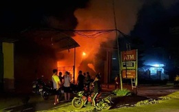 Hải Phòng: Cây ATM ngân hàng bốc cháy trong đêm
