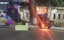 Thừa Thiên Huế: Xe mô tô chở 3 đâm cột biển báo, 1 người tử vong tại chỗ