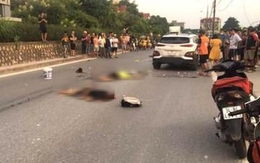 Va chạm với xe con, 2 thanh niên ngã xuống đường bị xe tải cán tử vong