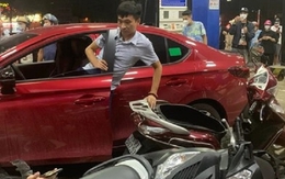 Bắt tạm giam tài xế uống bia tông 8 người bị thương trên đường Láng