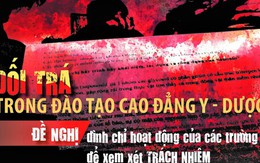 Dối trá trong đào tạo cao đẳng y - dược (5): Đề nghị đình chỉ hoạt động các trường để xem xét trách nhiệm